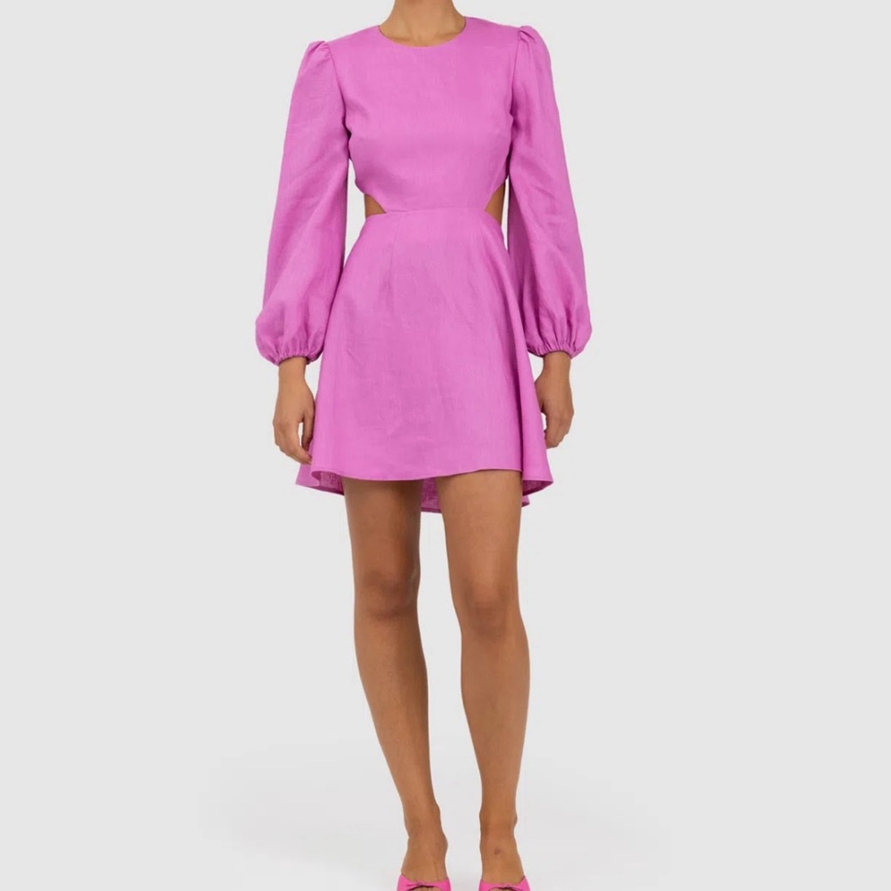 Elegant Pink Midi Dress